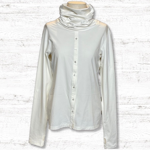 Nike Tops - { Nike Golf } - Cowl Neck Button Up Pullover